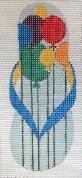 Jane Nichols Needlepoint Balloon Flip Flop Needlepoint Canvas