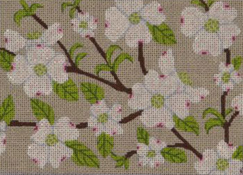 J. Child Dogwood Needlepoint Canvas