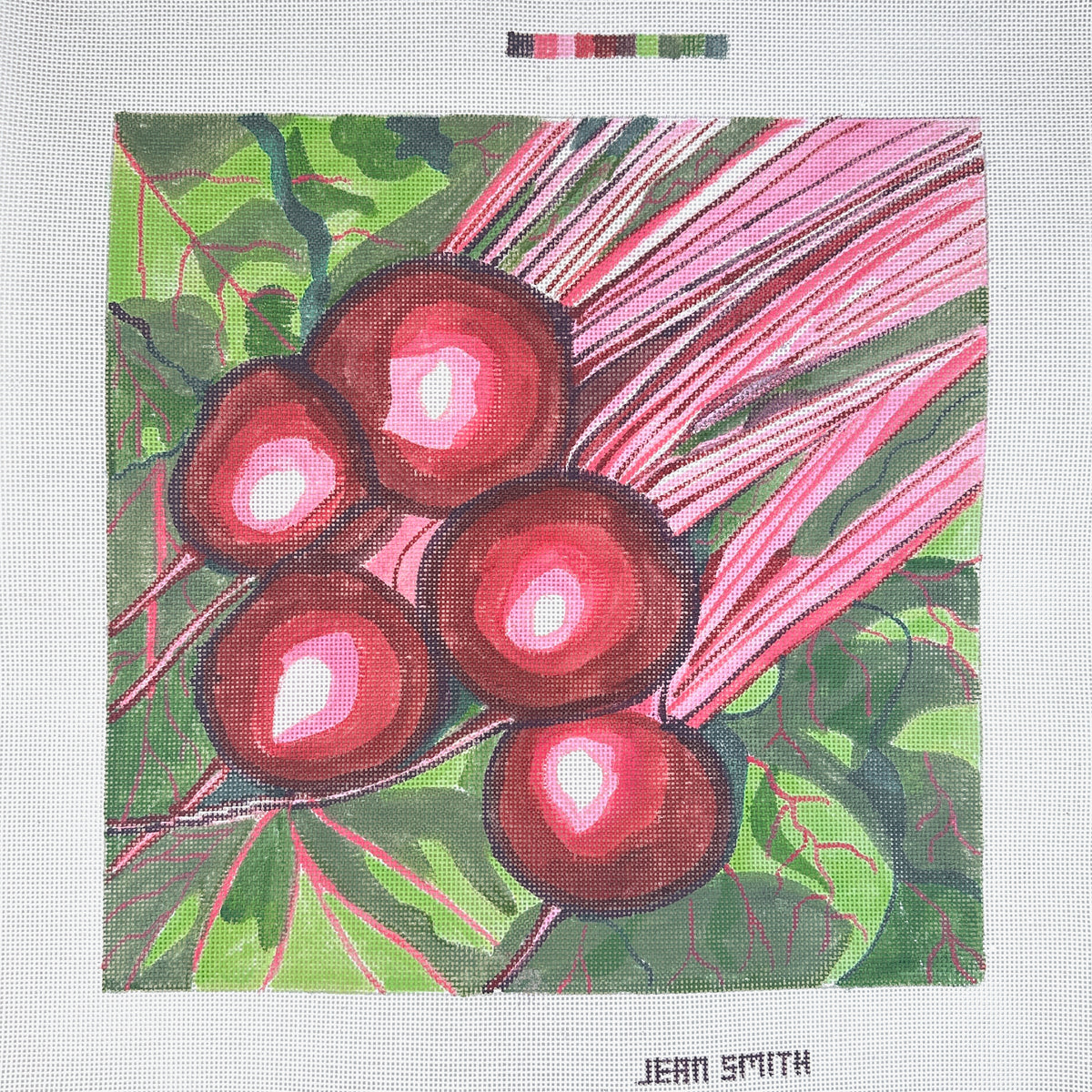 Jean Smith Designs Farmer's Market Beets Needlepoint Canvas