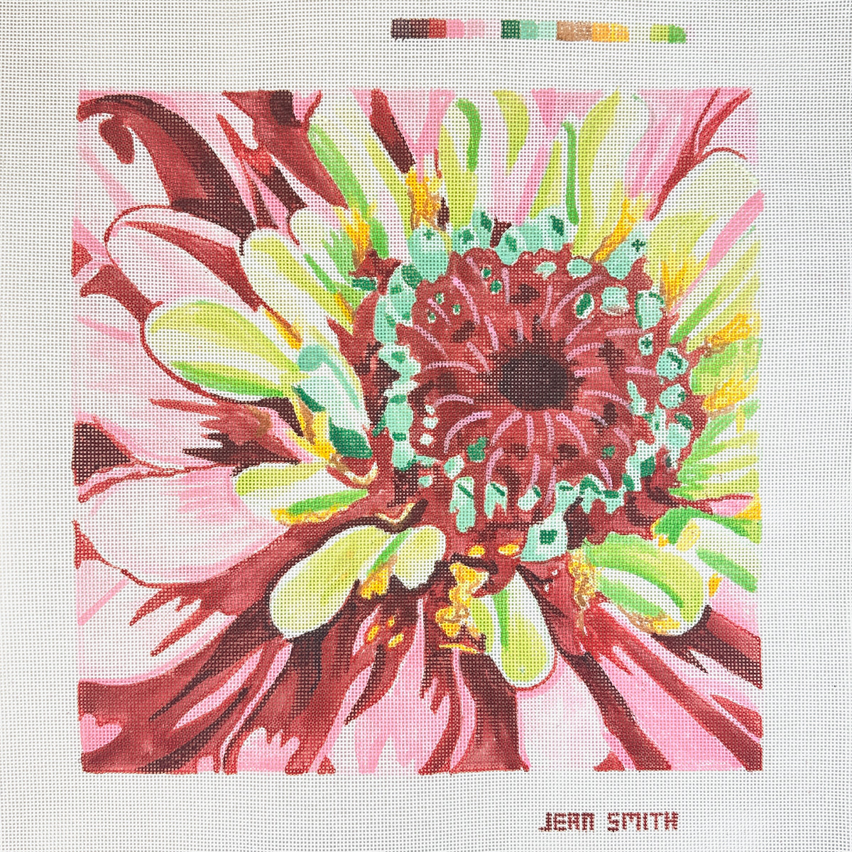 Jean Smith Designs Flower Focus Needlepoint Canvas