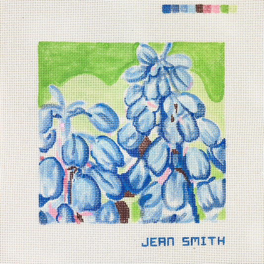 Jean Smith Designs Grape Hyacinths Needlepoint Canvas