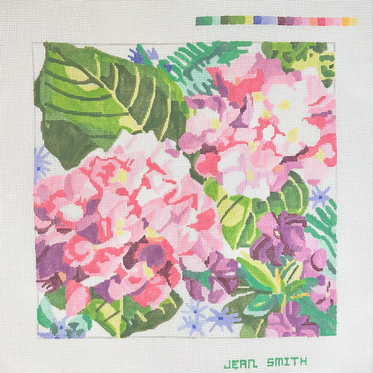 Jean Smith Designs Hydrangea and Blossoms Needlepoint Canvas
