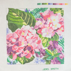 Jean Smith Designs Hydrangea and Blossoms Needlepoint Canvas