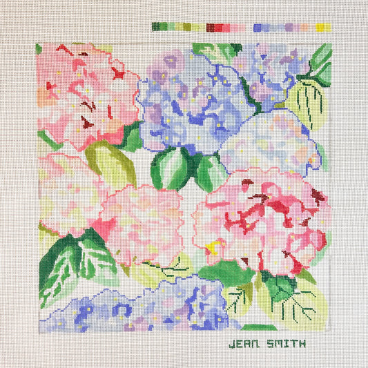 Jean Smith Designs Large Hydrangea #1 Needlepoint Canvas