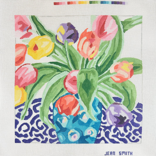 Jean Smith Designs Parisian Bouquet Needlepoint Canvas