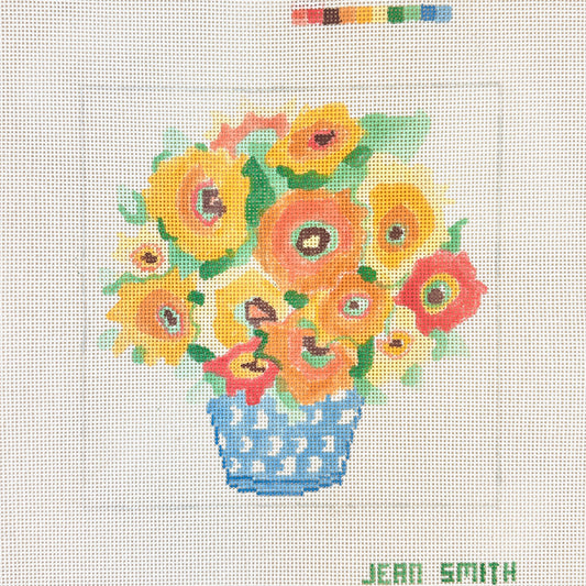 Jean Smith Designs Small Bouquet Needlepoint Canvas