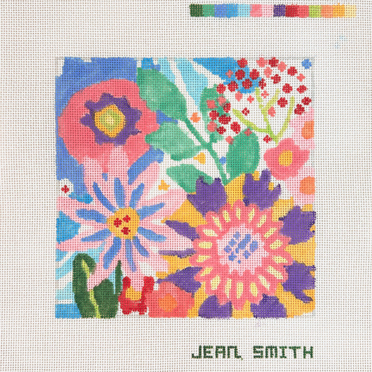 Jean Smith Designs Small Fantasy Garden Needlepoint Canvas