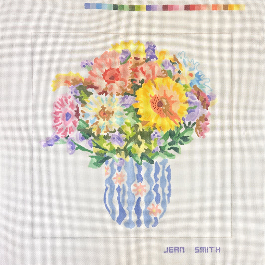 Jean Smith Designs Summer Bouquet #6 Needlepoint Canvas