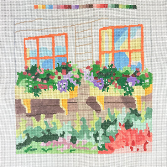 Jean Smith Designs Window Box Needlepoint Canvas