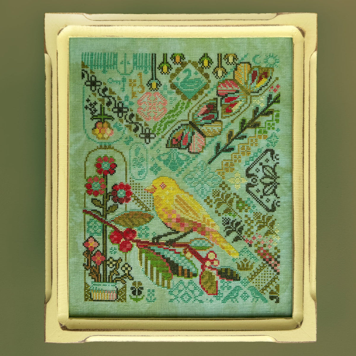 JED X-Stitch Canary Yellow Cross Stitch Pattern