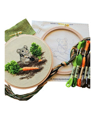 Jessica Long Embroidery Garden Mouse Embroidery Kit