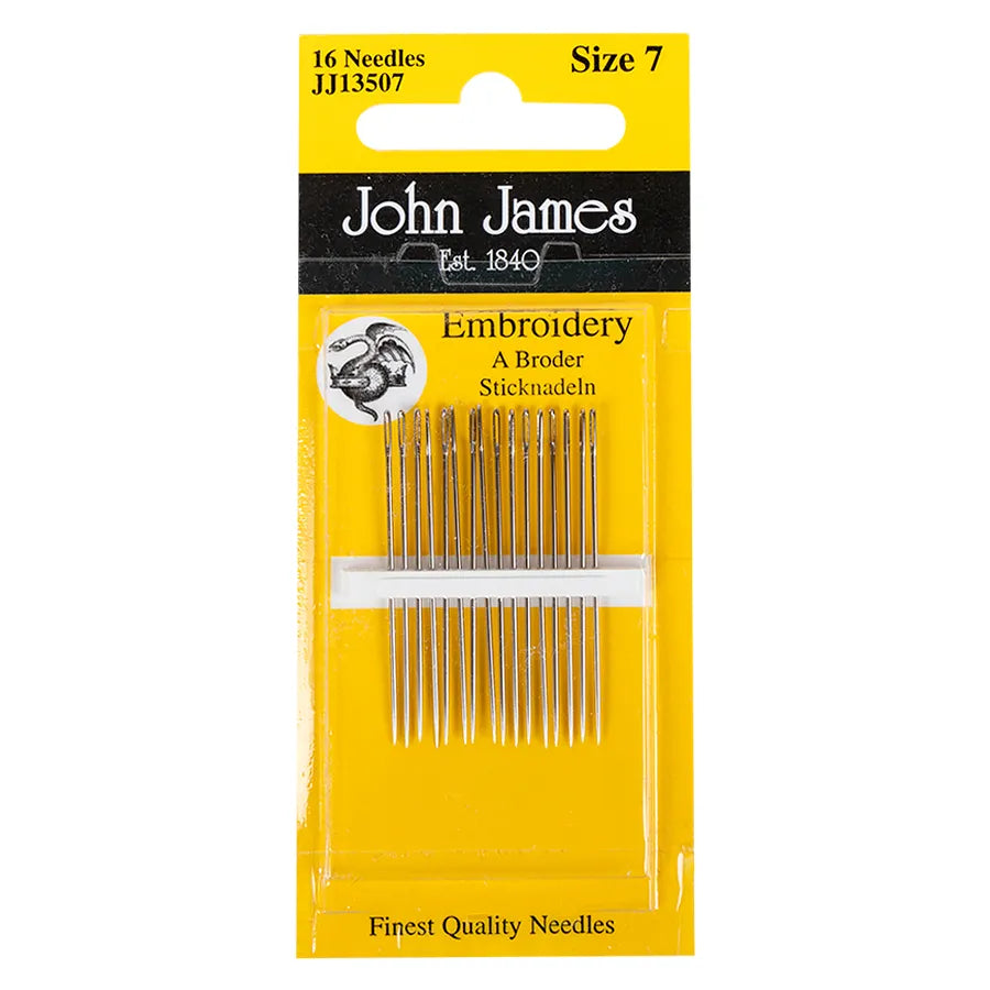 John James Embroidery Needles Size 7