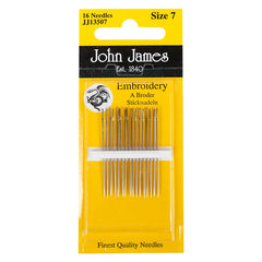 John James Embroidery Needles Size 7