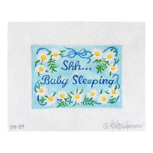 Kate Dickerson Needlepoint Collections Shh.. Baby Sleeping Needlepoint Canvas