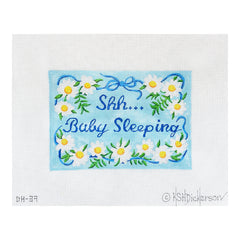 Kate Dickerson Needlepoint Collections Shh.. Baby Sleeping Needlepoint Canvas