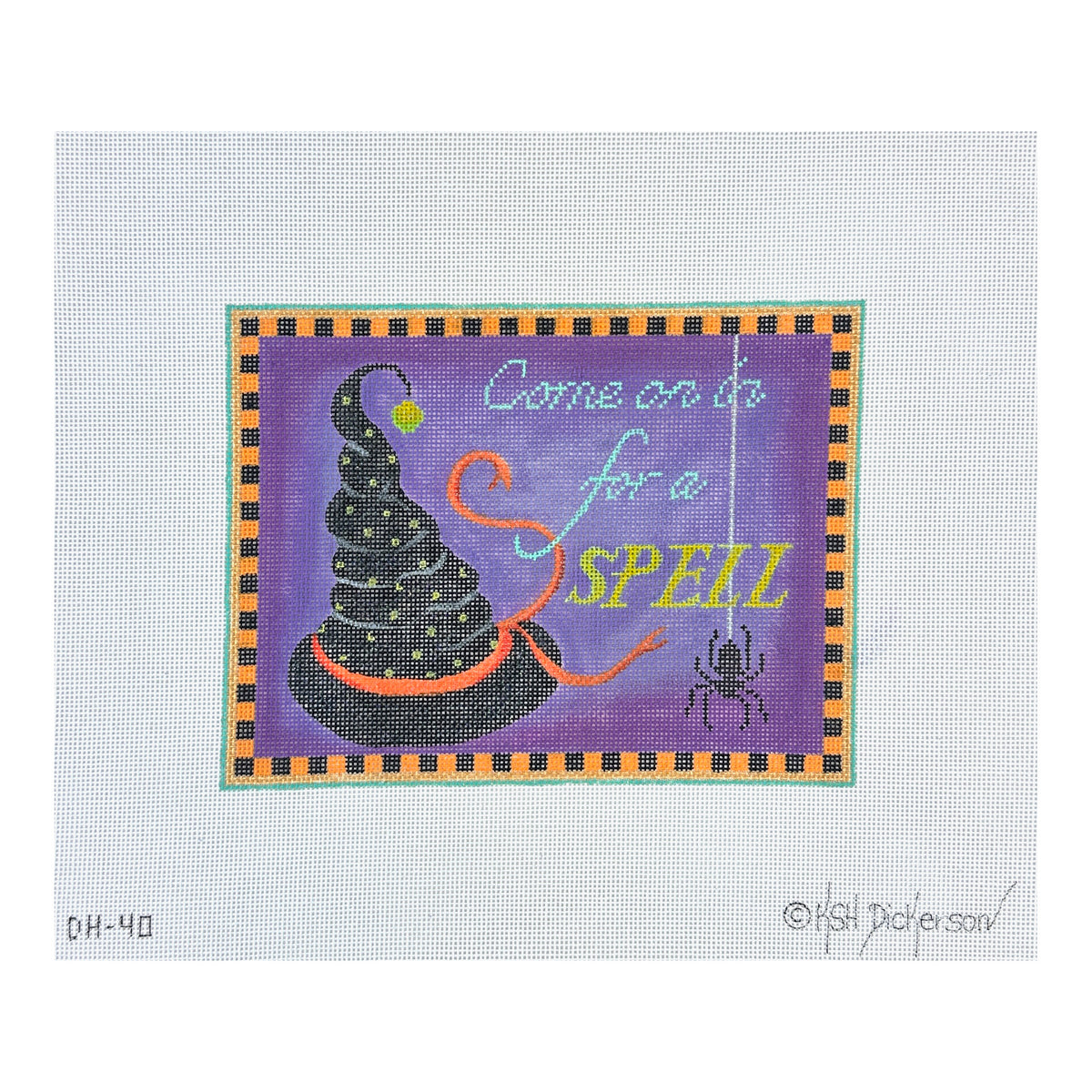 Kate Dickerson Needlepoint Collections Come on In For A Spell Needlepoint Canvas