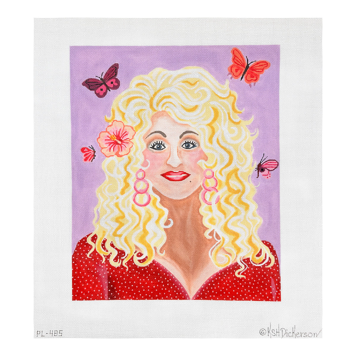 Kate Dickerson Needlepoint Collections Divine Dolly Needlepoint Canvas
