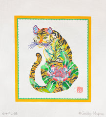 Kate Dickerson Needlepoint Collections Gabby Malpas Decorative Tiger Canvas