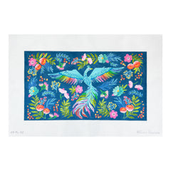 Kate Dickerson Needlepoint Collections Klara Hawkins Rainbow Phoenix Needlepoint Canvas