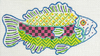 Kate Dickerson Needlepoint Collections Mini Fish Needlepoint Canvas - Right Facing