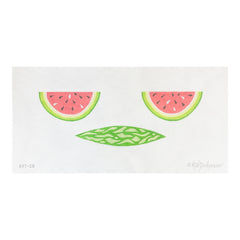 Kate Dickerson Needlepoint Collections 3D Mini Watermelon Needlepoint Canvas