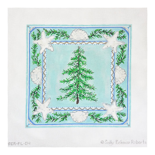 Kate Dickerson Needlepoint Collections Sally Eckman Roberts Seaside Winter Needlepoint Canvas