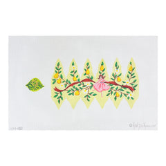 Kate Dickerson Needlepoint Collections Twelve Days Pear #9 Ladies Dancing Needlepoint Canvas