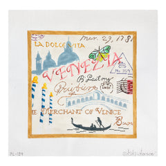 Kate Dickerson Needlepoint Collections Venice Collage Needlepoint Canvas
