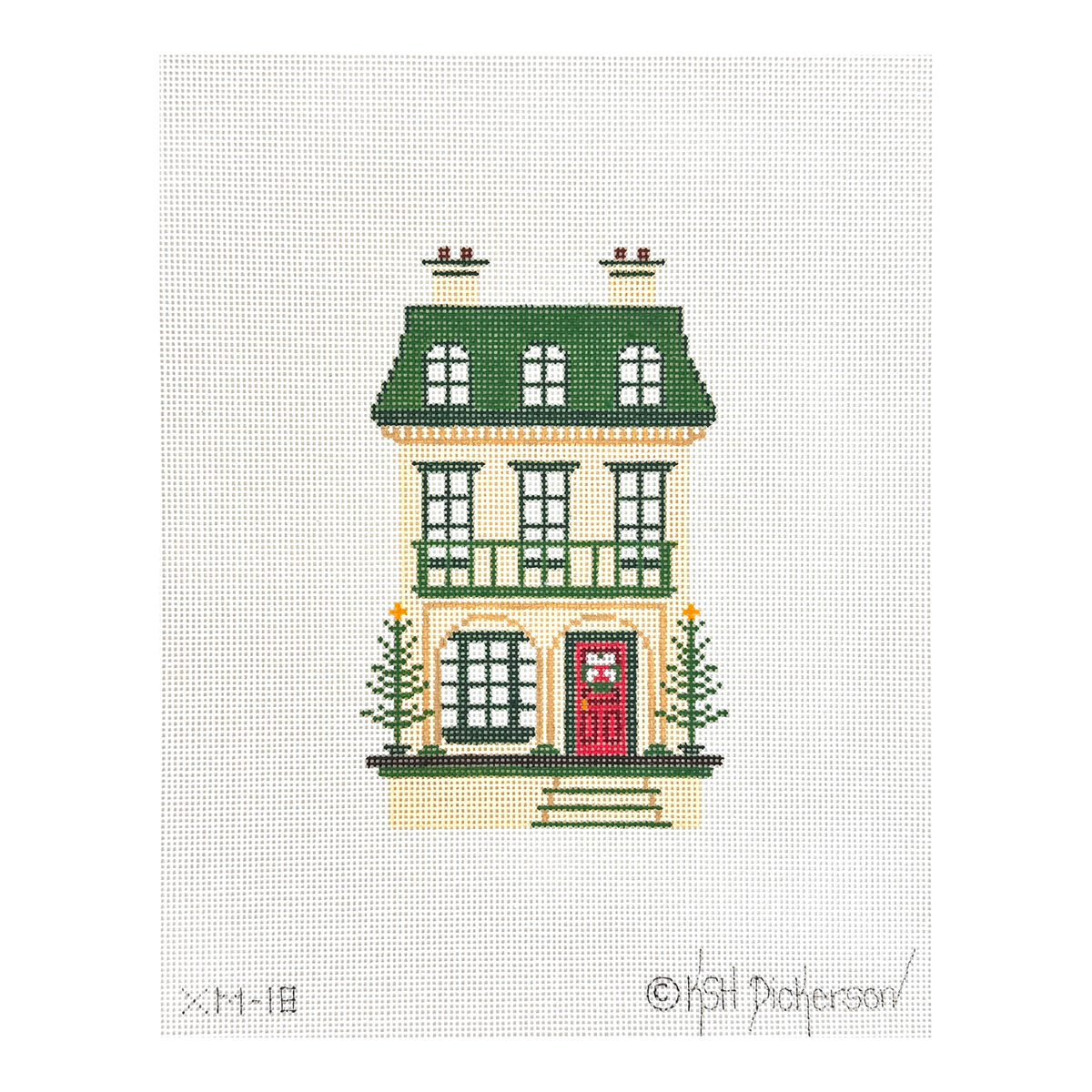 Kate Dickerson Needlepoint Collections Victorian Dollhouse Ornament Needlepoint Canvas