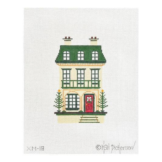 Kate Dickerson Needlepoint Collections Victorian Dollhouse Ornament Needlepoint Canvas