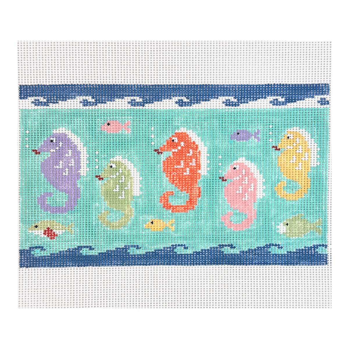 Kathy Schenkel Designs Seahorses Needlepoint Canvas