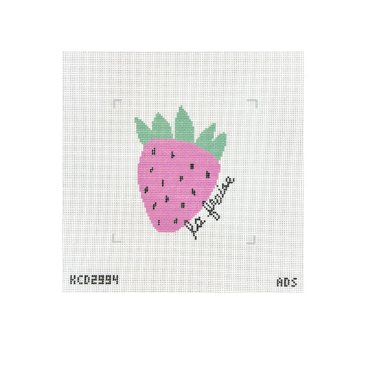 KCN Designers Ampersand Design Studio La Fraise Needlepoint Canvas