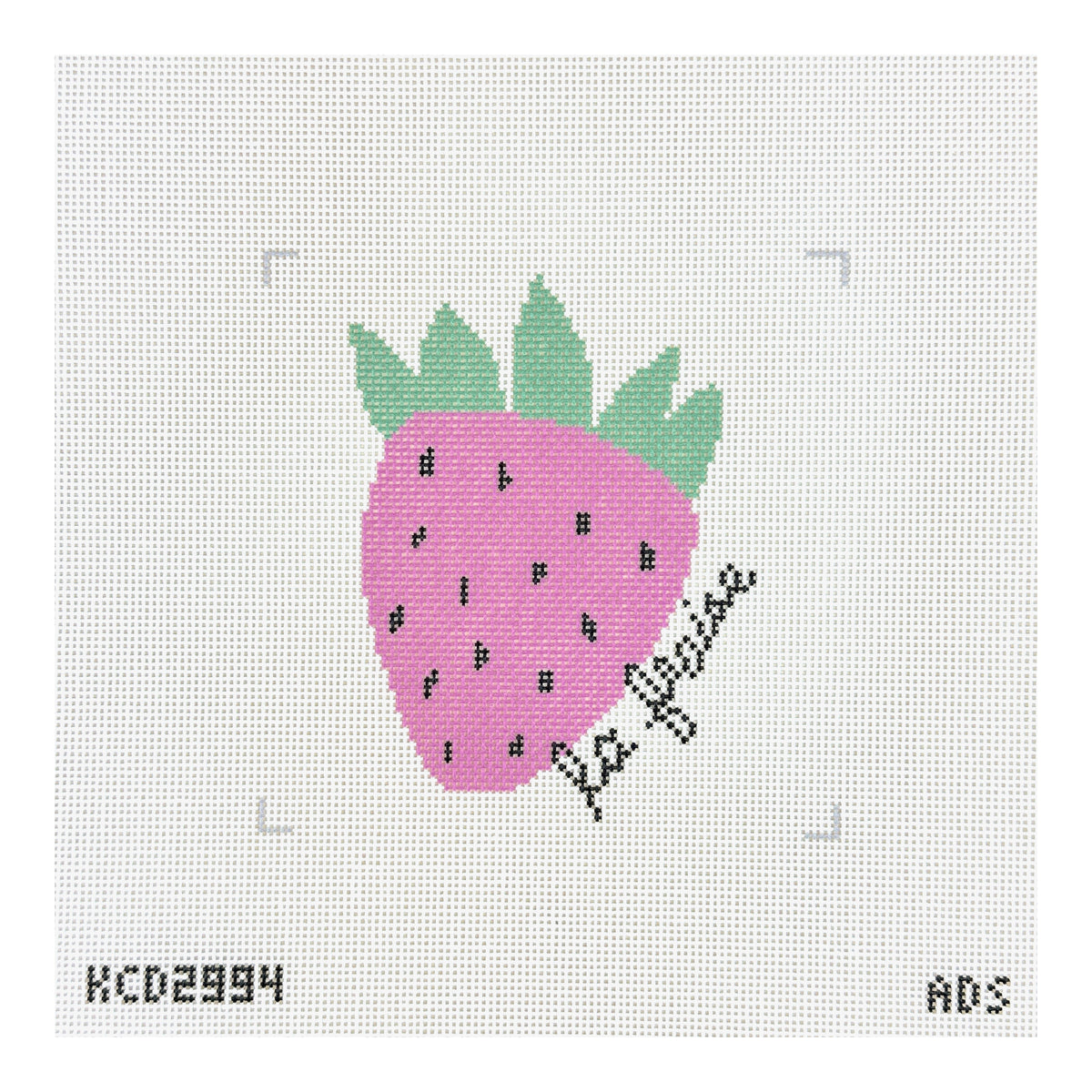KCN Designers Ampersand Design Studio La Fraise Needlepoint Canvas