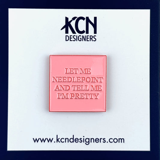 KCN Designers Let Me Needlepoint and Tell Me I'm Pretty Needle Minder