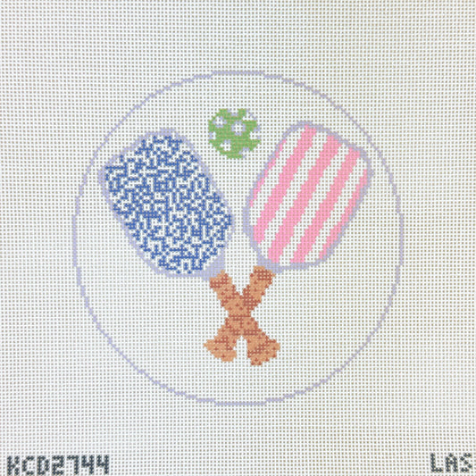 KCN Designers Pickleball Paddles Needlepoint Canvas