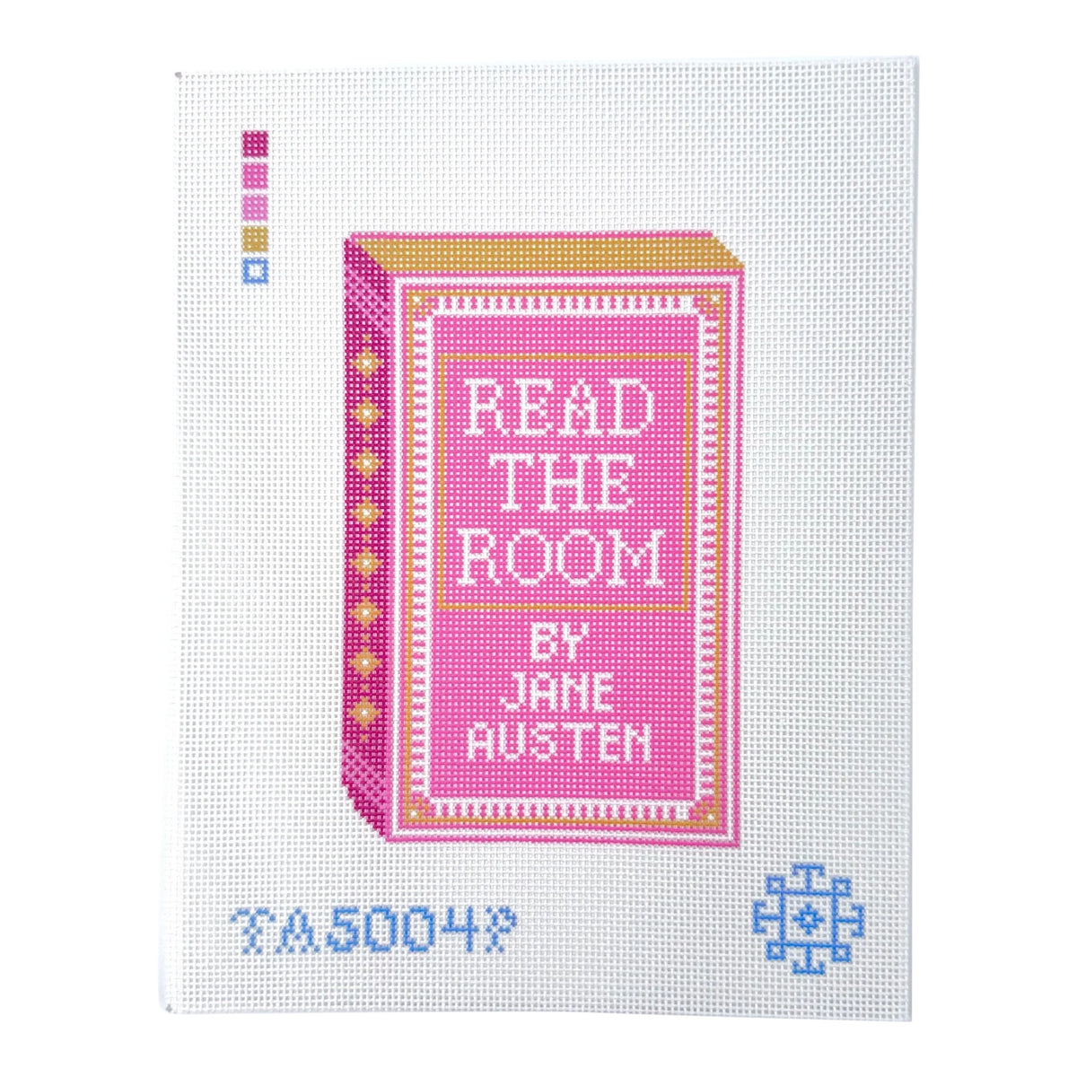KCN Designers Thorn Alexander Read the Room Pink Needlepoint Canvas