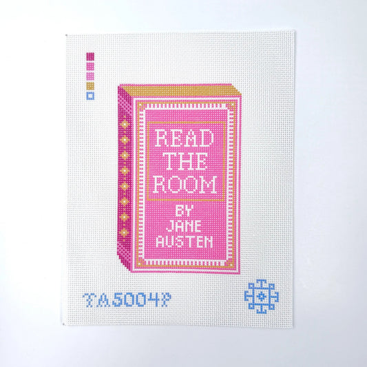 KCN Designers Read the Room Pink Needlepoint Canvas