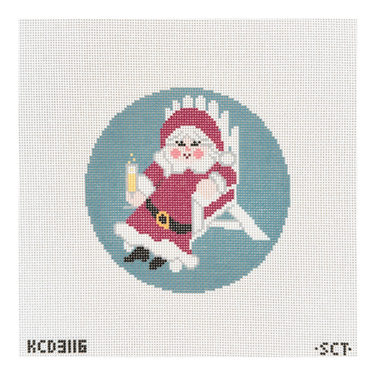 KCN Designers SCT Designs Cheers to Mrs. Claus Needlepoint Canvas