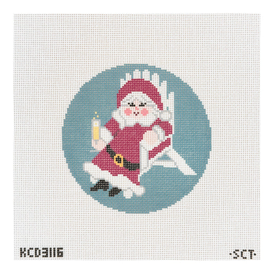 KCN Designers SCT Designs Cheers to Mrs. Claus Needlepoint Canvas