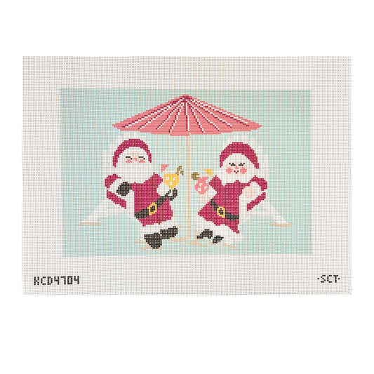 KCN Designers SCT Designs Clauses Gone Wild Needlepoint Canvas