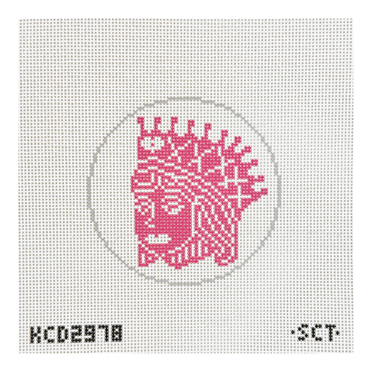 KCN Designers SCT Designs Queen of Hearts Needlepoint Canvas