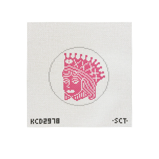 KCN Designers SCT Designs Queen of Hearts Needlepoint Canvas