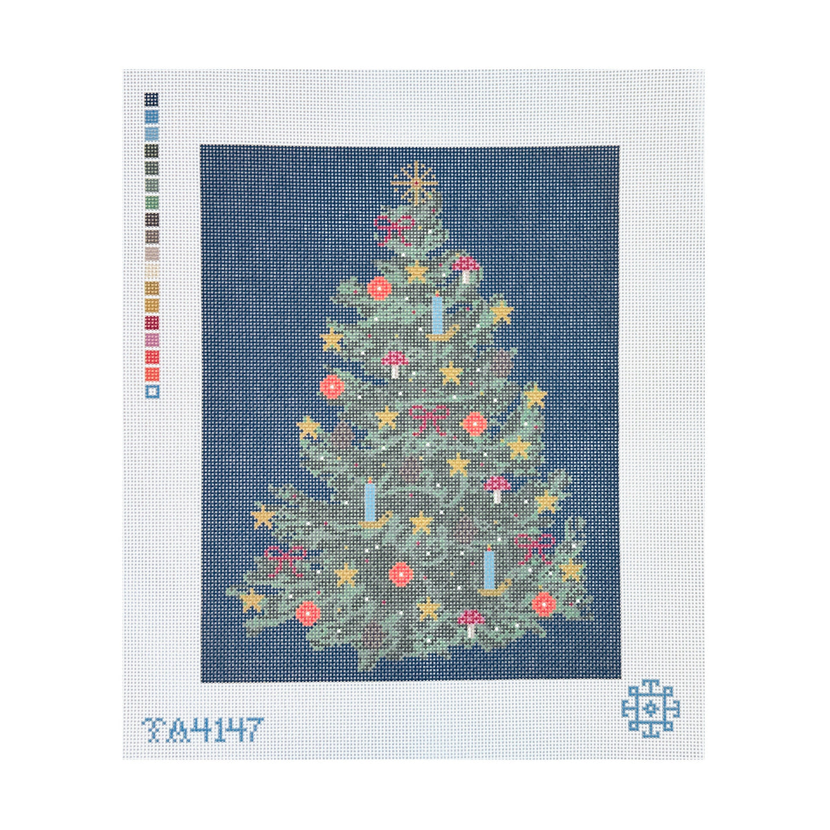 KCN Designers SCT Designs Yule Tree Needlepoint Canvas