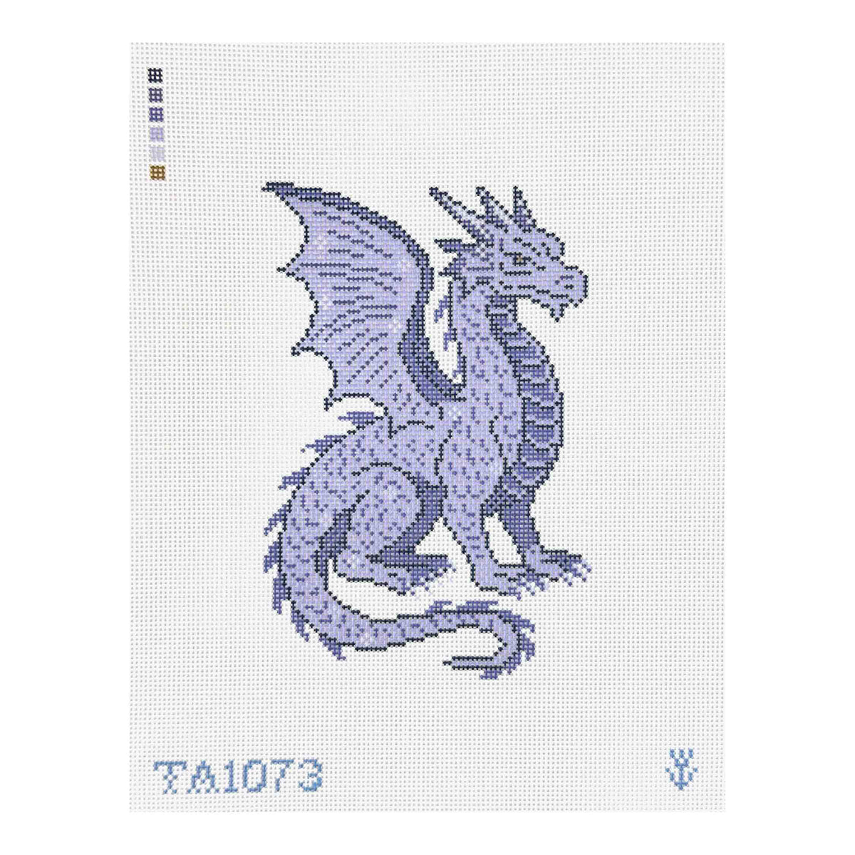 KCN Designers Thorn Alexander Amethyst Dragon Needlepoint Canvas