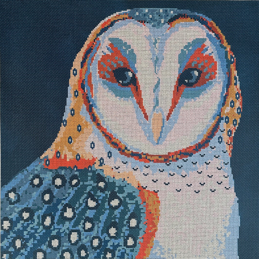 KCN Designers Thorn Alexander Barn Owl Needlepoint Canvas