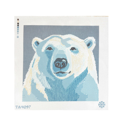 KCN Designers Thorn Alexander Large Polar Bear Needlepoint Canvas