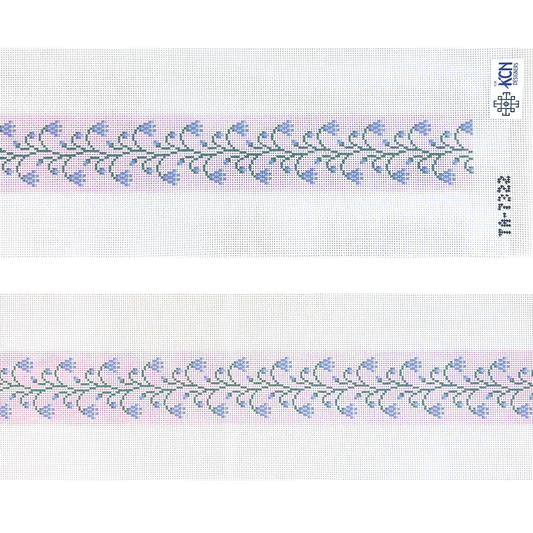 KCN Designers Thorn Alexander Lilac Scottish Harebell Strap Needlepoint Canvas