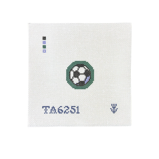 KCN Designers Thorn Alexander Mini Soccer Ball Needlepoint Canvas