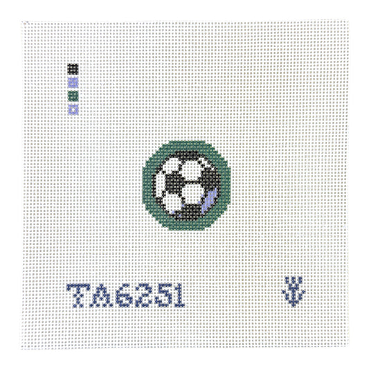 KCN Designers Thorn Alexander Mini Soccer Ball Needlepoint Canvas