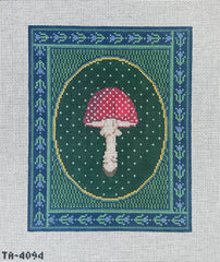 KCN Designers Thorn Alexander Mushroom Red Stand Up Needlepoint Canvas